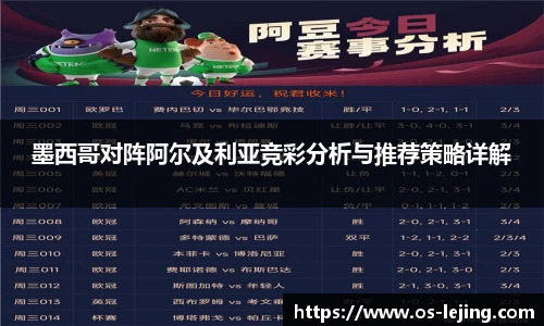 墨西哥对阵阿尔及利亚竞彩分析与推荐策略详解